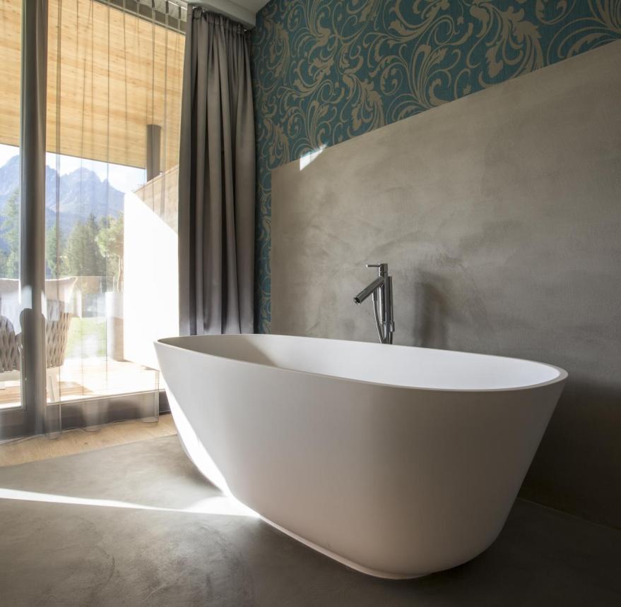 The freestanding bathtub in the room Fashion