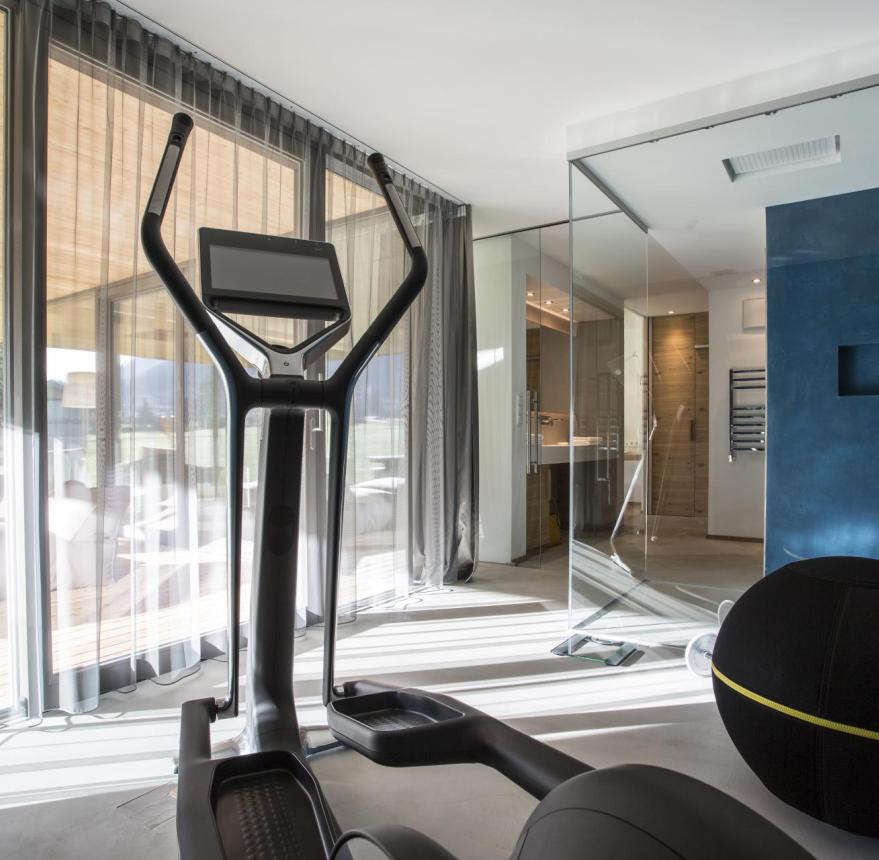 Private spa with shower and fitness corner - Room Sportive
