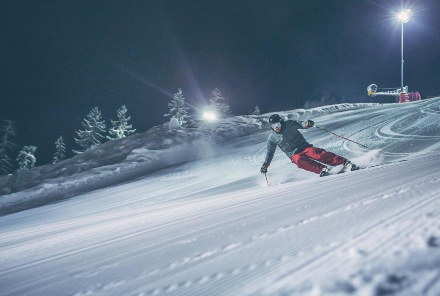 Night skiing