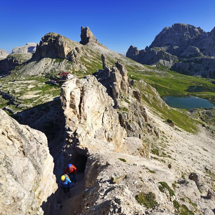 Su una via ferrata